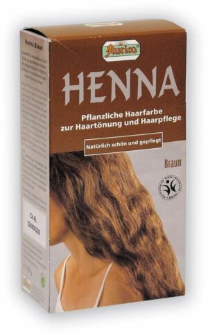 Henna Haarfarbe Braun 100 G Pulver