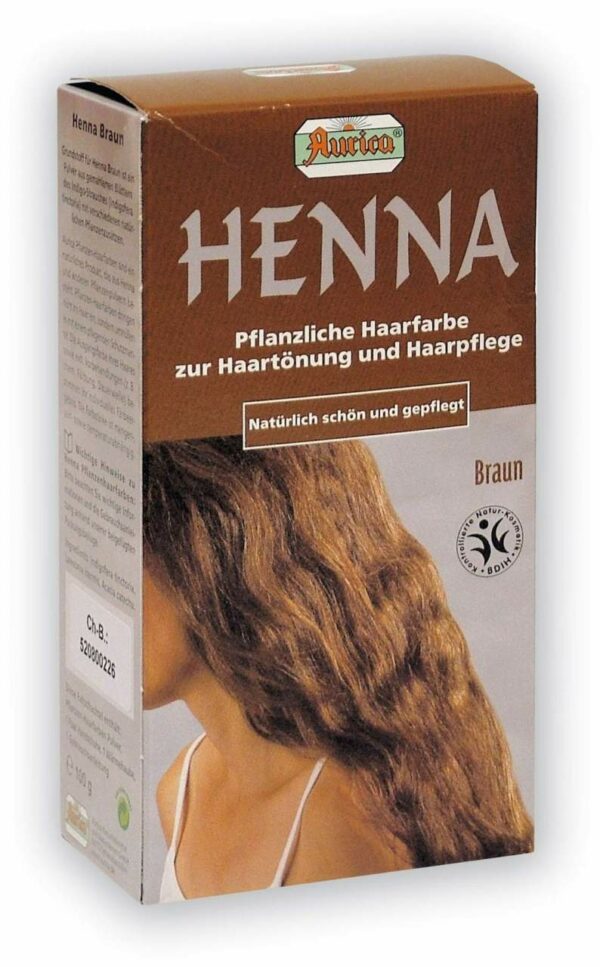 Henna Haarfarbe Braun 100 G Pulver