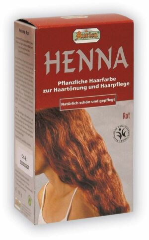 Henna Haarfarbe Rot 100 G Pulver