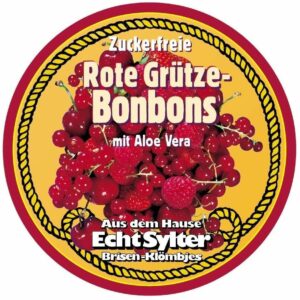 Echt Sylter Rote Grütze Bonbons mit Aloe Vera zuckerfrei 70 g Bonbons