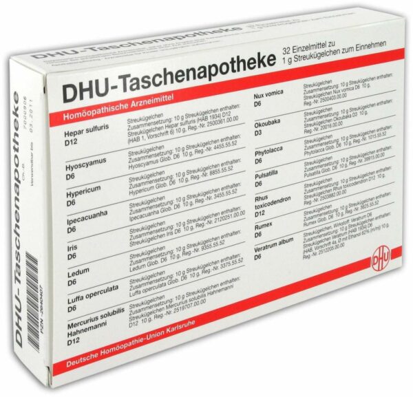 Dhu Taschenapotheke 32 X 1 G Globuli Kombipackung