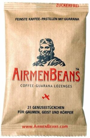 AirmenBeans Coffee Guarana Lozenges 21 Pastillen