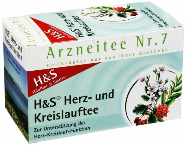 H&S Herz Kreislauf Tee Filterbeutel 20 Filterbeutel