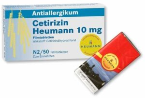 Cetirizin Heumann 10 mg 50 Filmtabletten + Gratis Taschentücher