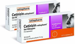 Cetirizin ratiopharm 2 x 20 Filmtabletten