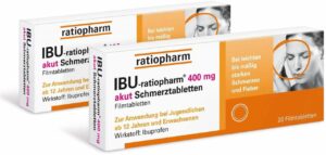 Ibu ratiopharm 400 akut 2 x 20 Schmerztabletten