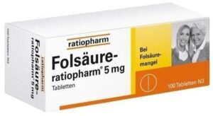 Folsäure-ratiopharm 5 mg 100 Tabletten