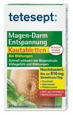 Tetesept Magen - Darm Entspannung 20 Kautabletten