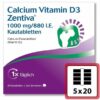 Calcium Vitamin D3 Zentiva 1000 mg 880 I.E. 100 Kautabletten