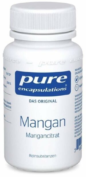 Pure Encapsulations Mangan Mangancitrat 60 Kapseln