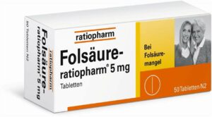 Folsäure-ratiopharm 5 mg 50 Tabletten