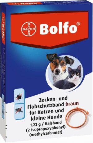 Bolfo Flohschutzband braun für Katzen und kleine Hunde 1 Stück