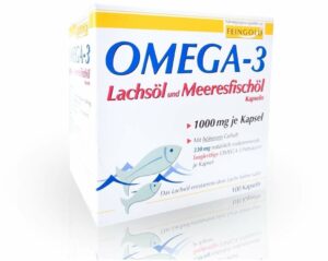 Omega 3 Lachsöl und Meeresfischöl 100 Kapseln