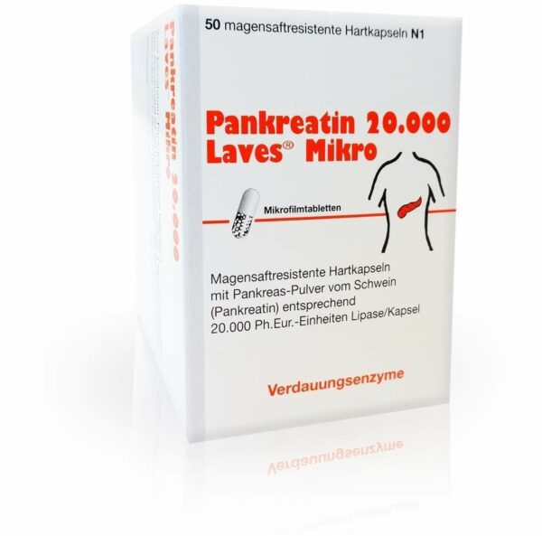 Pankreatin 20000 Laves Mikro Magensaftresistente Kapseln 50...