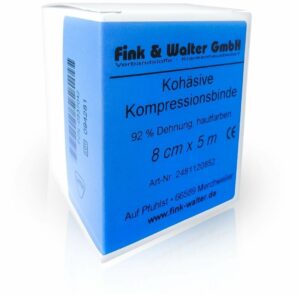 Kompressions Binde 8cmx5m Kohäsiv M.Kzem Zug