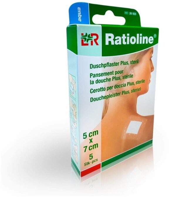 Ratioline Aqua Pflaster Steril 5 X 7 cm  5 Stück