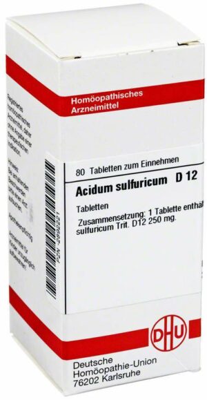 Acidum Sulfuricum D12 Dhu 80 Tabletten