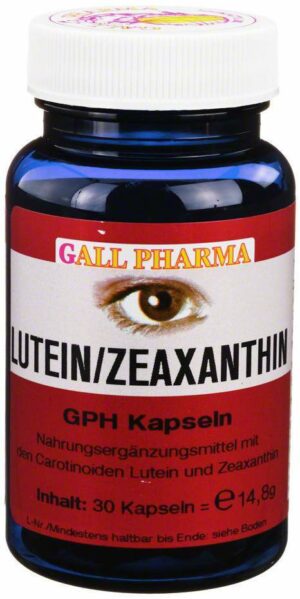 Lutein Zeaxanthin Gph Kapseln 30 Kapseln