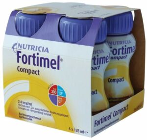 Fortimel Compact 2.4 Aprikosengeschmack 4 X 125 ml Flüssigkeit