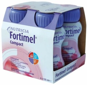 Fortimel Compact 2.4 Erdbeergeschmack 4 X 125 ml Flüssigkeit