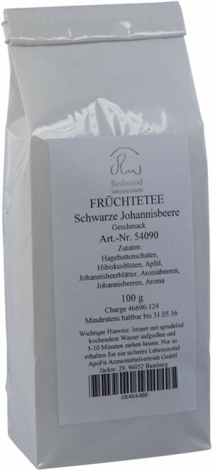 Schwarze Johannisbeere Früchtetee Aromatisiert