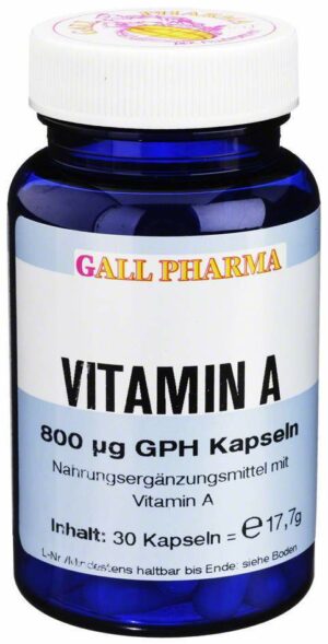 Vitamin A 800 µg Gph 30 Kapseln