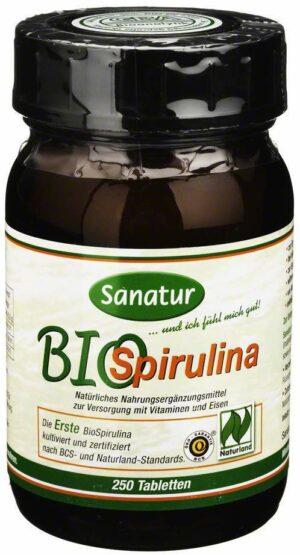 Biospirulina Aus Ökologischer Aquakultur Tabletten 250 Tabletten