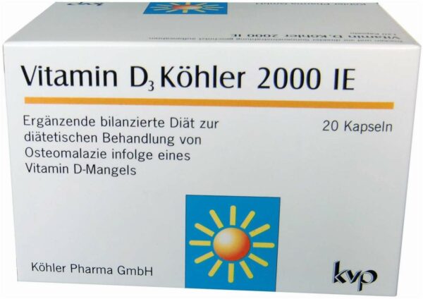 Vitamin D3 Köhler 2000 I.E. 20 Kapseln