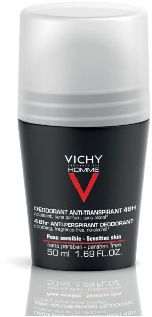 Vichy Homme Deodorant Anti - Transpirant 48h sensible Haut 50 ml