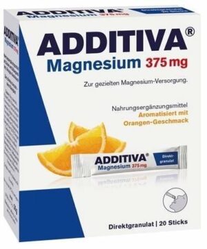 Additiva Magnesium 375 mg Orangengeschmack 20 Sticks