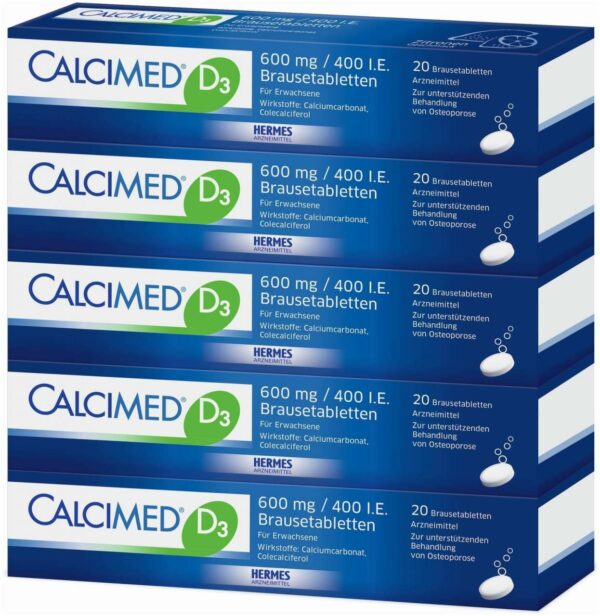 Calcimed D3 600 mg 400 I.E. 100 Brausetabletten