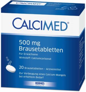 Calcimed 500 mg 20 Brausetabletten