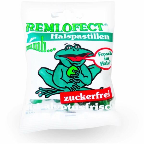 Remlofect Halspastillen Zuckerfrei Eukalyptusfrisch 50 G Pastillen