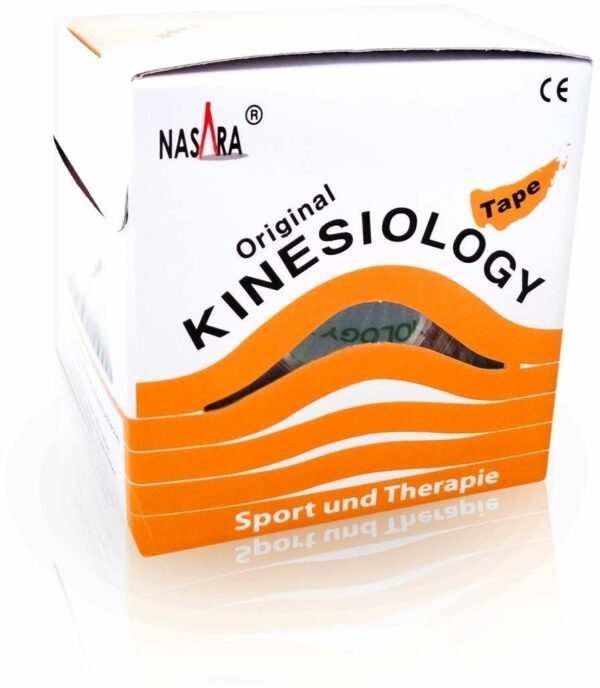 Nasara Kinesio Tape 5 cm X 5 M Beige Inklusive Spenderbox 1 Tape