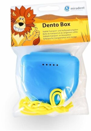 Miradent Zahnspangenbox Dento Box I Blau