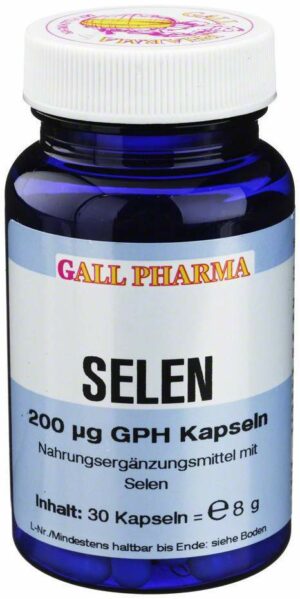 Selen 200 µg Gph Kapseln 30 Kapseln