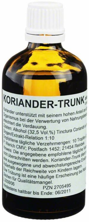 Koriander Trunk 100 ml Tropfen