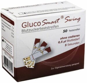 Glucosmart Swing Blutzuckerteststreifen 50 Teststreifen