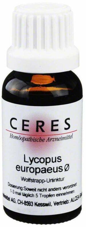 Ceres Lycopus Europaeus Urtinktur 20 ml Tropfen