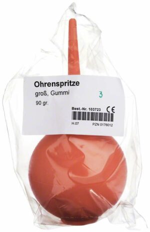 Ohrenspritze Groß 90 G Gummi 1 Spritzen