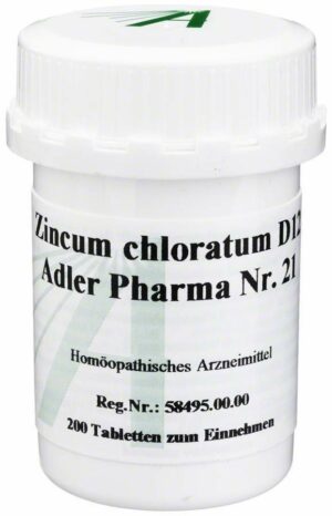 Zincum Chloratum D 12 Adler Pharma Nr. 21 200 Tabletten