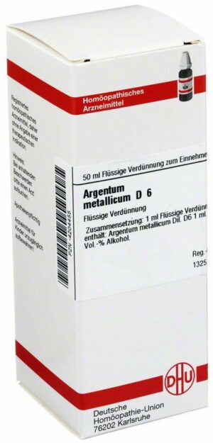 Argentum Metallicum D6 50 ml Dilution