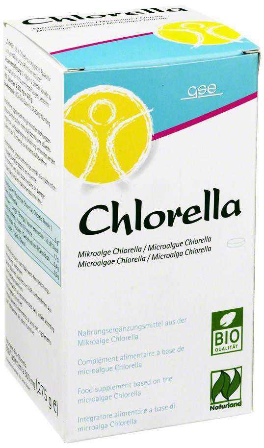 Chlorella 500 mg Bio Naturland 550 Tabletten