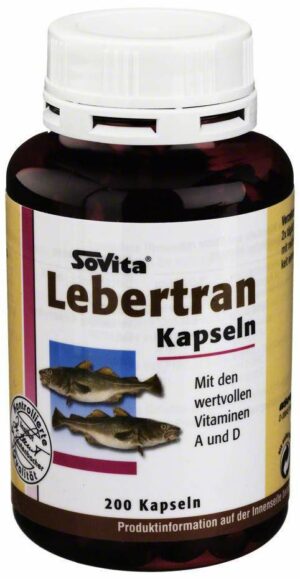 Lebertran Kapseln 500 mg 200 Kapseln