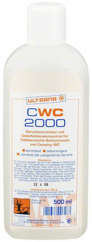 Cwc 2000 Geruchsvernichter und Desinfektionskonzentrat 500 Ml...