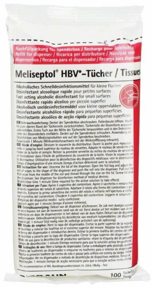 Meliseptol Hbv Tücher Nachfüllpackung 100 Tücher