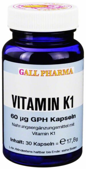 Vitamin K1 60 µg Gph Kapseln 30 Kapseln