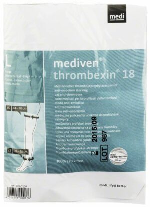 Mediven Thrombexin 18 Oberschenkel Strumpf Gr. L Mit Haftband