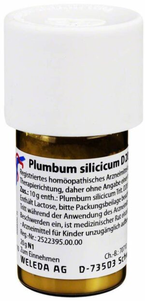 Weleda Plumbum Silicicum D20 Trituration Verreibung 20g