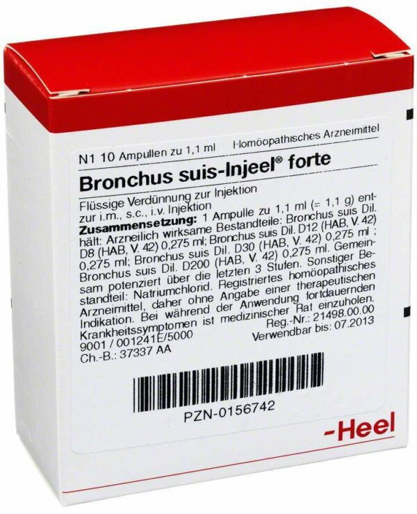 Bronchus Suis Injeel Forte 10 Ampullen